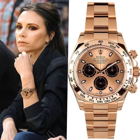 victoria beckham rolex gold.